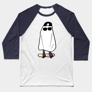 Ghost on skateboard Baseball T-Shirt